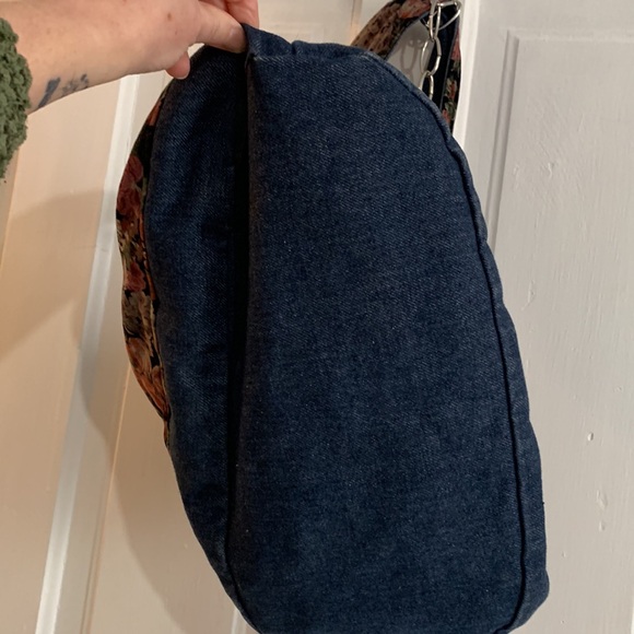 Floral Denim Shoulder Bag - Picture 8 of 12